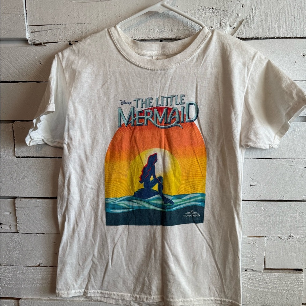 Gildan The Little Mermaid Kids T-Shirt - White and Multicolor